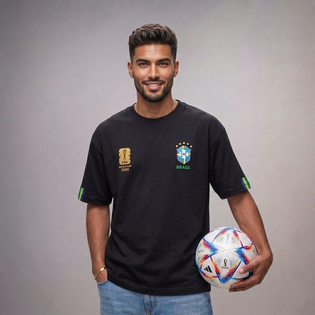 ওয়ার্ল্ড কাপ ড্রপ শোল্ডার টি-শার্ট
